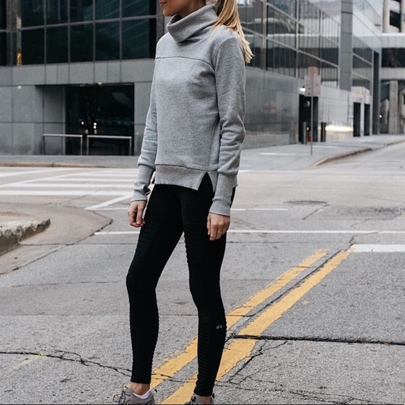 alo haze funnel neck sweatshirt